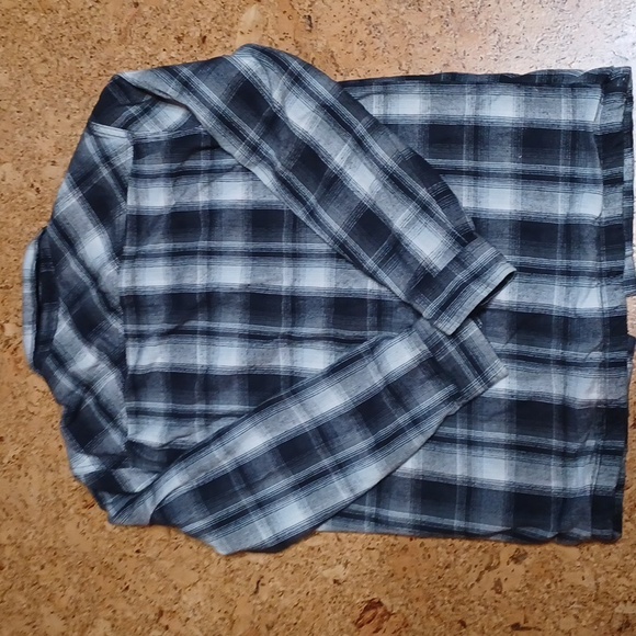 Prana Men's M Gray/Black/White Plaid Thermal Lined Button Shirt Jacket - Picture 5 of 8